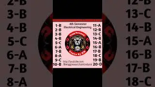 #Engg_Research_Centre_ByNK Power Electronics| 4th semester | MCQ answer key | electrical engineering