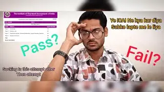 CA Foundation Sep 25 Result Reaction 😱😱#CAEXAM #result  