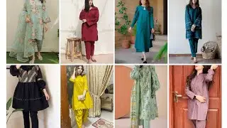 latest Casual plain simple Pakistani dress designs 2023, new dress design 2023, Pakistani dress..