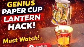 Paper Cup Se Jalti Hui Lantern 😱 | Amazing Home Experiment | DIY Candle Lamp 
