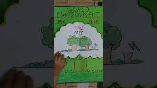 save environment|🌎 save trees| save💦 water| save animals 🦄| Rekha drawing house