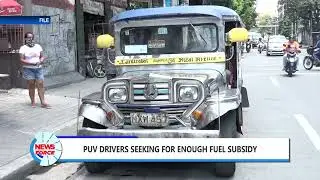 PUV Drivers Seeking for Enough Fuel Subsidy