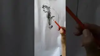 No Breaks, Just Art: A Seamless Pencil Drawing with Chinese Aesthetics #art