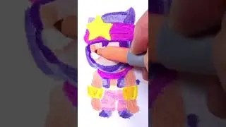 DIY Brawl Stars Sandy Shrink Plastic #shorts