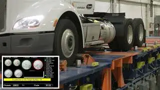 Automotive roll brake dynamic vehicle test system for heavy truck