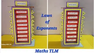 Laws of Exponents working model | Maths project | how to make exponent model | maths tlm