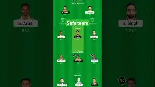 CSG vs DD Dream11Team | TNPL2023
