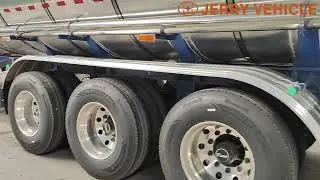 Tri Axle 45000 L Fuel Tanker Semi Trailer - Petrol , Diesel Transport Tank Trailer for sale