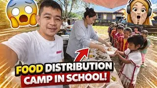 We Fed Hundreds of Kids at a School | Emotional Charity Vlog