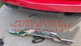 Покраска передней защиты двигателя Silverado 1500