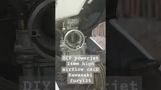 Testing DIY powerjet - kawasaki fury 125 #motorcyclemechanic #motovlog