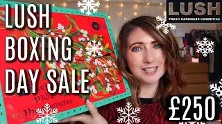 РАСПРОДАЖА LUSH BOXING DAY (2018) 250 ФУНТОВ СТЕРЛИНГОВ LUSH HAUL EXETER