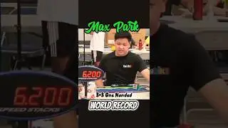 3&times;3 One Handed World Record 💥 | 6.20sec | Max Park | 🔥😎🥰&hearts;️🔥