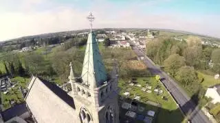 St Mary's Church and Newtownbutler from the Sky