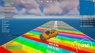Fortnite:Creative, Ultimate Ramp Jump Map Gameplay.