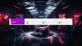 Fmaj7 G7 Em7 Am - Royal Road Progression (100bpm) - Metal Style Backing Tracks in C