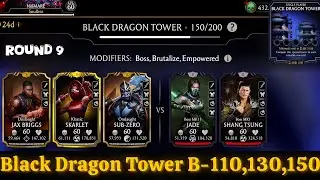 Black Dragon Tower Boss Battle 110, 130 & 150 Fight + Rewards MK Mobile