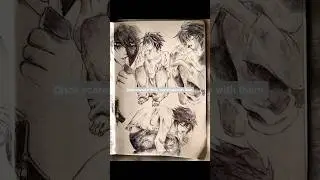 Death note Pen art #ldeathnote #lightyagami #penart #animeart