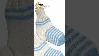 STRICKMUSTER 362 Socken Kinder, Gestrickte Socken