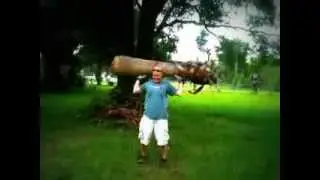 Daniel St.Pierre Working Out on the Farm