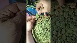 ПЛЕТЕНИЕ  ИЗ  ТРАВЫ  И  РОГОЗА. ПОДНЯТИЕ  СТЕНКИ.