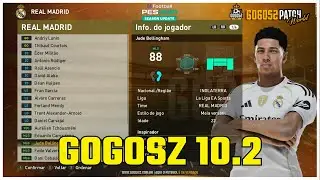 PES 2021 🔥 Faces Realistas + Overall Atualizado do REAL MADRID | Patch Gogosz 10.1 | 4K 60FPS