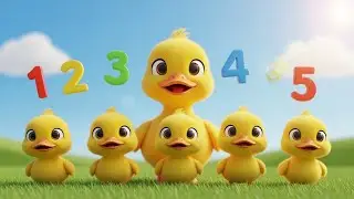 Five Little Ducks | Let&rsquo;s Count Five Little Ducks 🦆 | Counting Song for Kids |Nursery Rhyme#counting