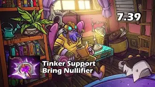 Tinker Support bring Nullifier | Tinker Dota2 7.39