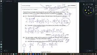 AS LEVEL PHYSICS 9702 PAPER2 QS ON DYNAMICS Part 01