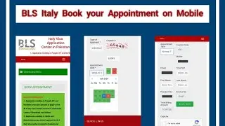 BLS Italy | Book your Appointment on Mobile Phone | Complete Steps ✅