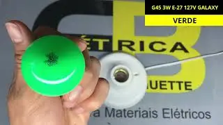 LAMPADA BOLINHA LED - OUROLUX, GALAXY / ELETRICA BICHUETTE
