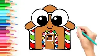 How to draw a cute House🏠#howtodraw#drawingforkids