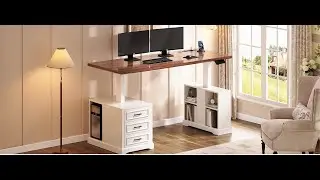 SEDETA 63 Inch Farmhouse Electric Standing Desk
