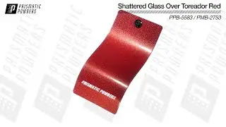 Prismatic Powders Shattered Glass PPB-5583 Over Toreador Red PMB-2753