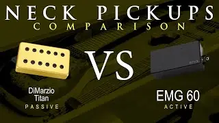 DiMarzio TITAN vs EMG 60 - Neck Pickup Guitar Tone Comparison Demo