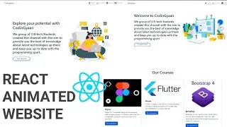 Responsive Animated Website |React JS Tutorial l Material UI in React Website | Hindi