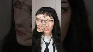 Tomie makeup process 👻 #tomie #cosplay #halloween #junjiito #makeuplook #anime #animegirl