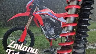 Honda CRF 300L zmiana , wymiana amortyzatora od VOGE 300 Rally