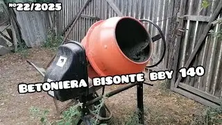 🔸BETONIERA BISONTE BBY 140  550W/1380rpm 140L 46 kg, AM TURNAT BETON ÎN COTEȚUL PORCILOR 🐷🐷