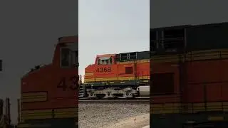 BNSF Freight Train Rumbling Through Yorkville