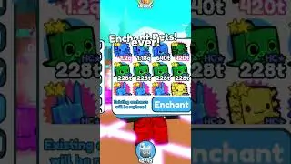 Rarest Enchant 😱🔥 #petsimulatorxroblox