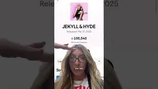 100K streams onJEKYLL & HYDE can we just take amoment? Love you #jekyllandhyde #thankyou #darkpop
