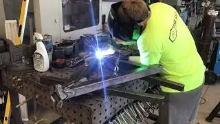 Welding up a Fab horse from Weldtables.com Unorthodox Fabrication