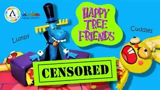 Happy Tree Friends | Лампи и Каддлс | Диорама (Ep #39) | Cuddles, Lumpy | Лепим из пластилина