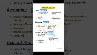 RRB NTPC syllabus 🚂🚉|| 2024 #ntpc_exam #syllabus