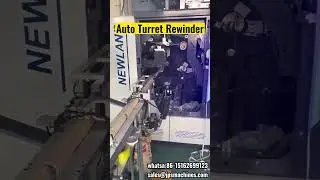 Fully Automatic Turret Rewinder Machine For Small Label Rolls