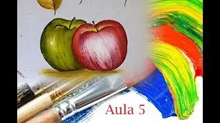 Roberto Ferreira - 5º aula curso de Pintura - Aprenda a Pintar Maçãs