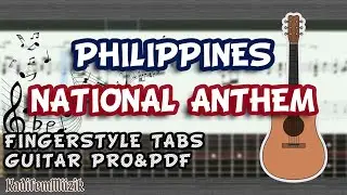 Lupang Hinirang &ndash; Easy Fingerstyle Guitar Tutorial + TABs (Philippines) | Kadifem Tabs