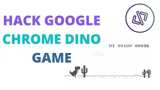 Chrome Dino Game hack || T-Rex game hack || By sky coding