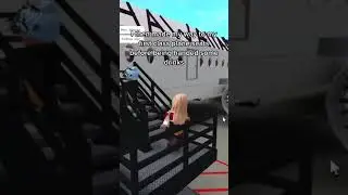 Посещение аэропорта в Блоксбурге #roblox #bloxburg #robloxbloxburg